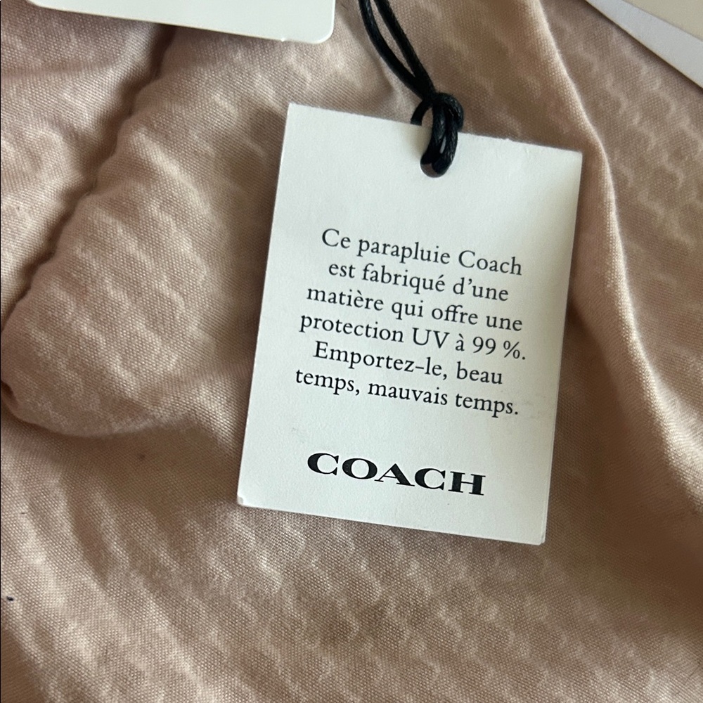 Coach Red and Blue Striped Umbrella - Picture 8 of 13